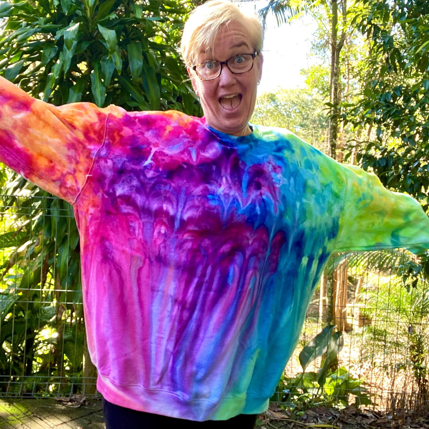 Tie Dye - Fleecy Jumper | Waterfall Design