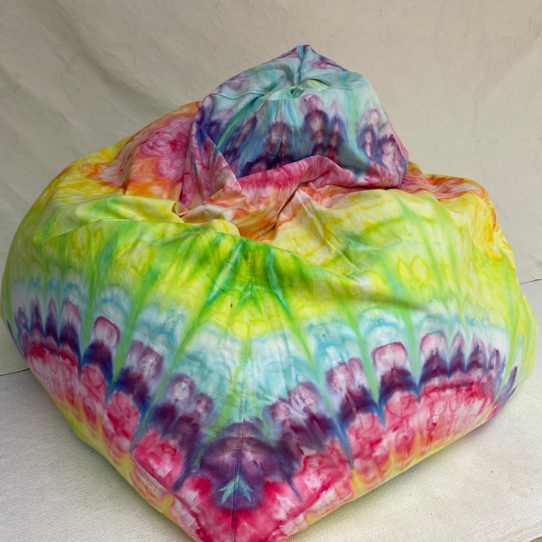 Beanbag - Pastel Rainbow | Pink + Lav along base