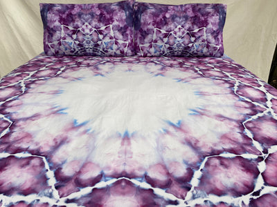 Mandala Ring tie dye Throw Set