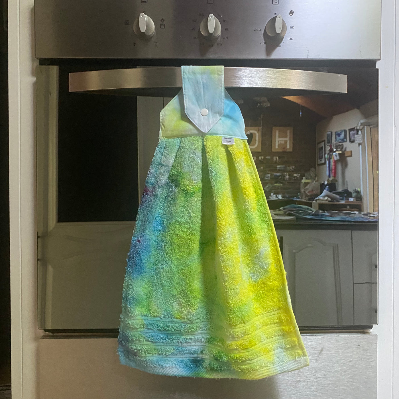 #14 tie dye hanging hand towel