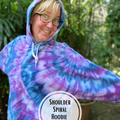 Tie Dye - Hoodie | Shoulder Spiral Design