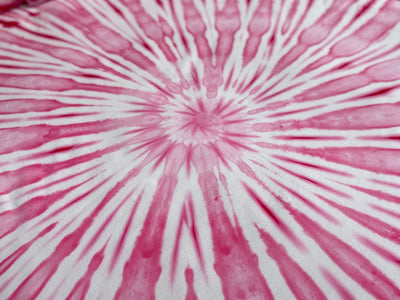 Strawberries + Cream Spiral tie dye Throw Set