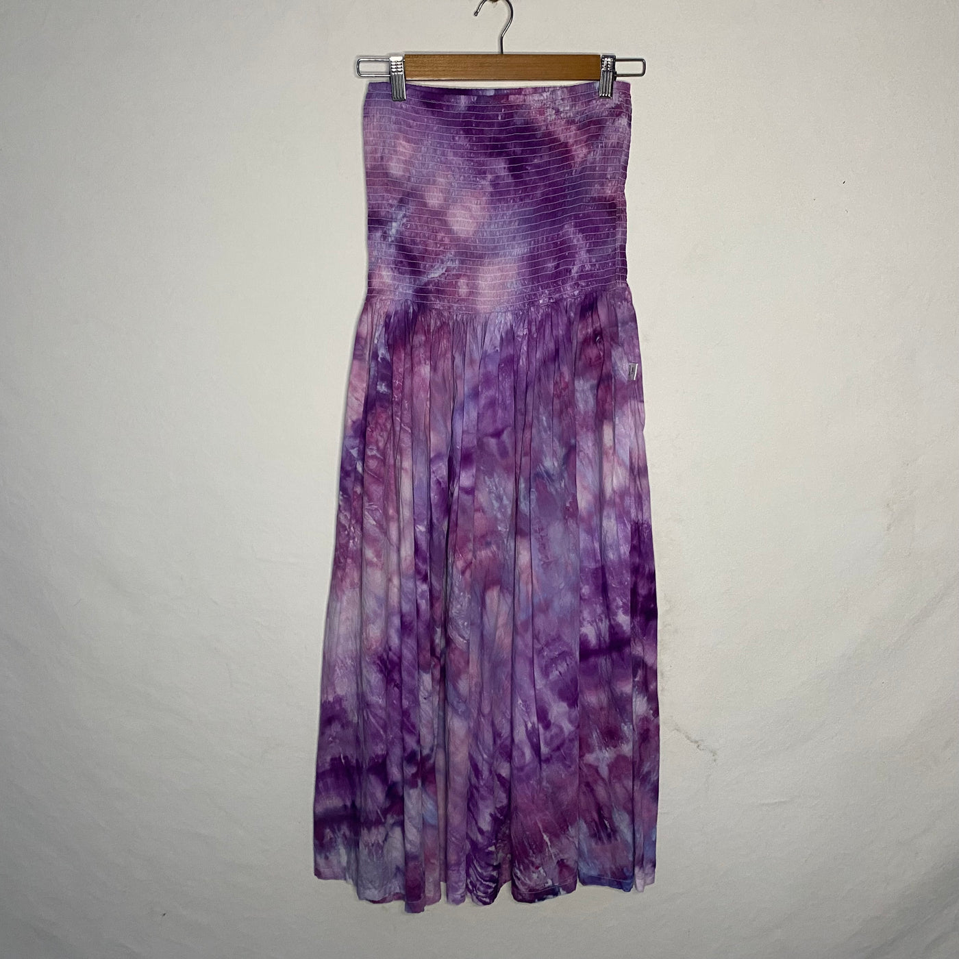 Hand dyed sun dress - Purples - SIZE 14-18