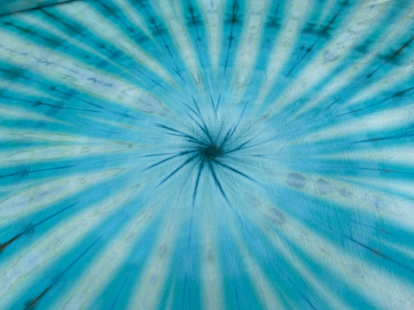 Cool Mint Spiral tie dye Throw Set