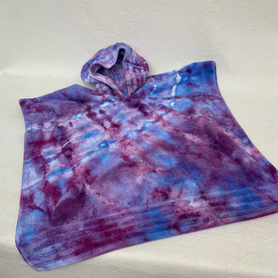 Kids tie dye Hooded beach towel - Light purple