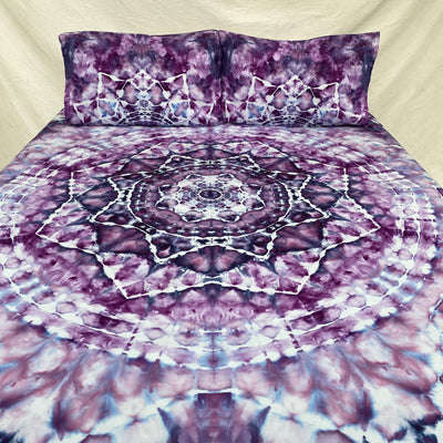 Berry Mandala tie dye Throw Set