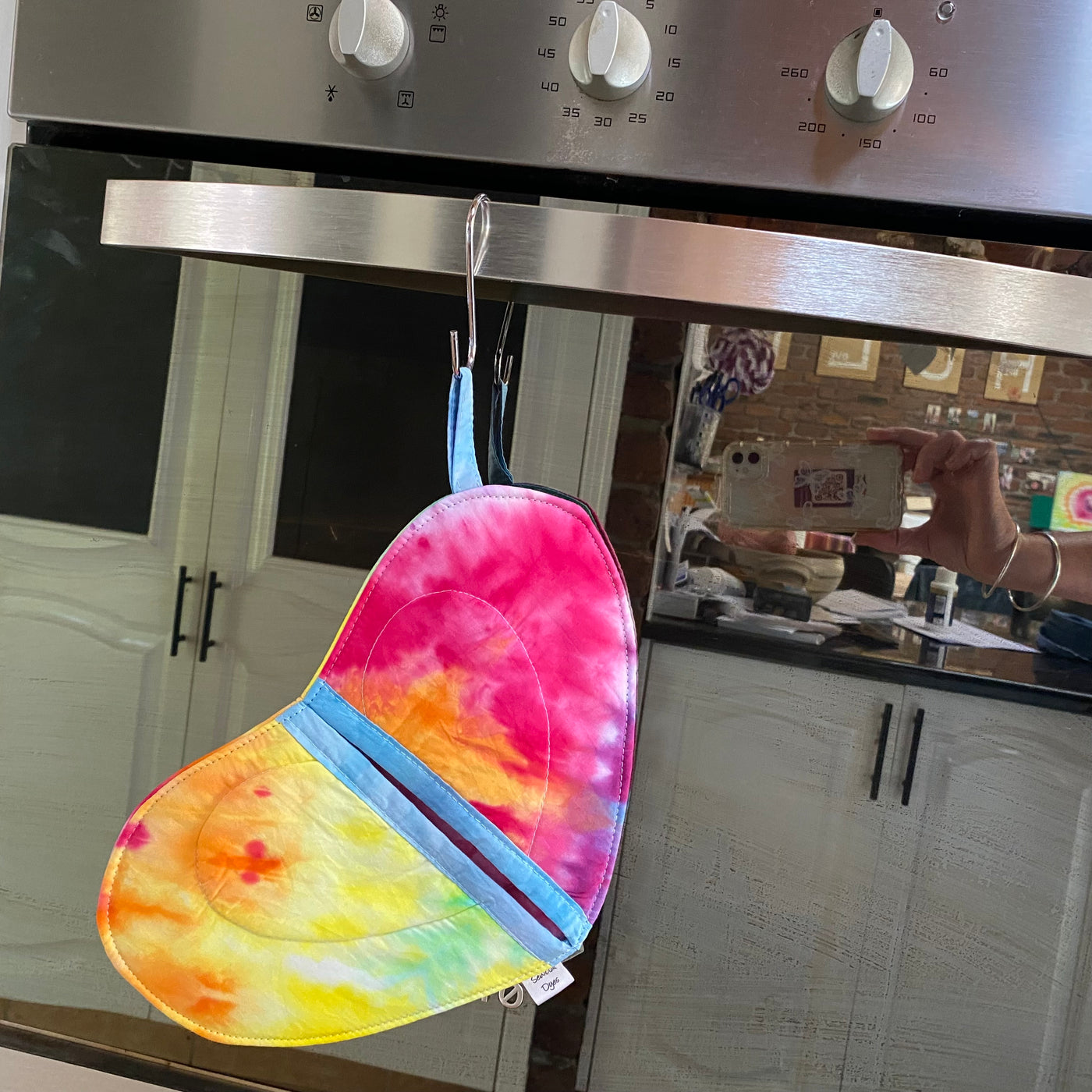 Rainbow - HEART shaped Pot holder