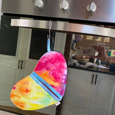 Rainbow - HEART shaped Pot holder