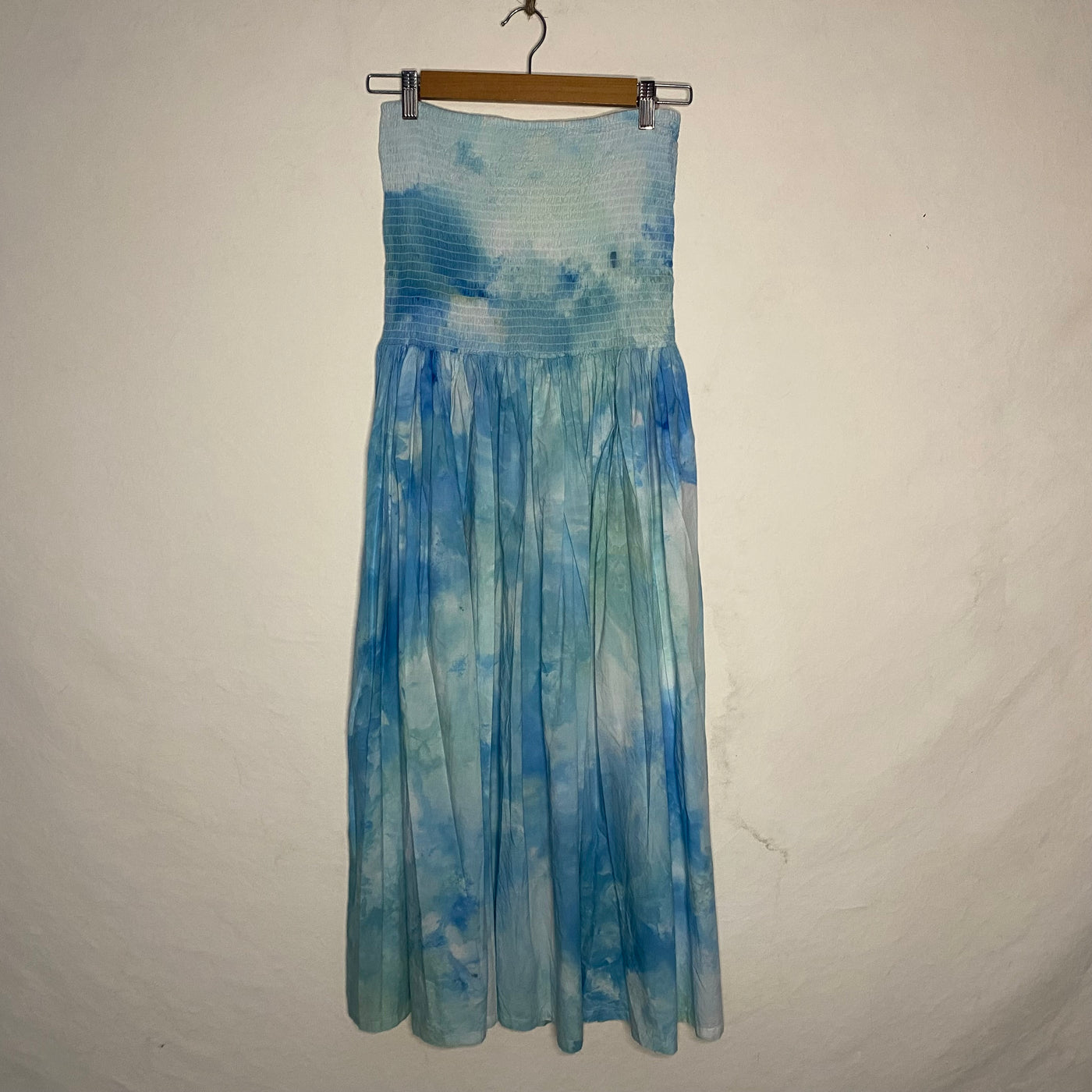 Hand dyed sun dress - Ocean Blues - SIZE 10-14