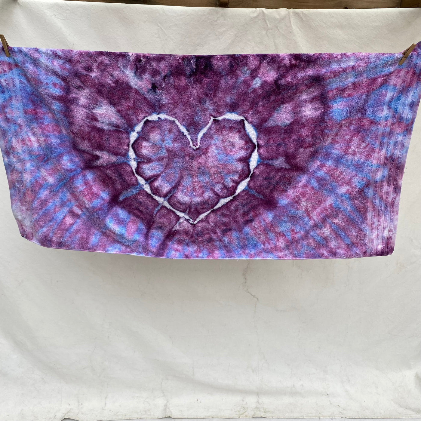 light purple heart Beach Towel