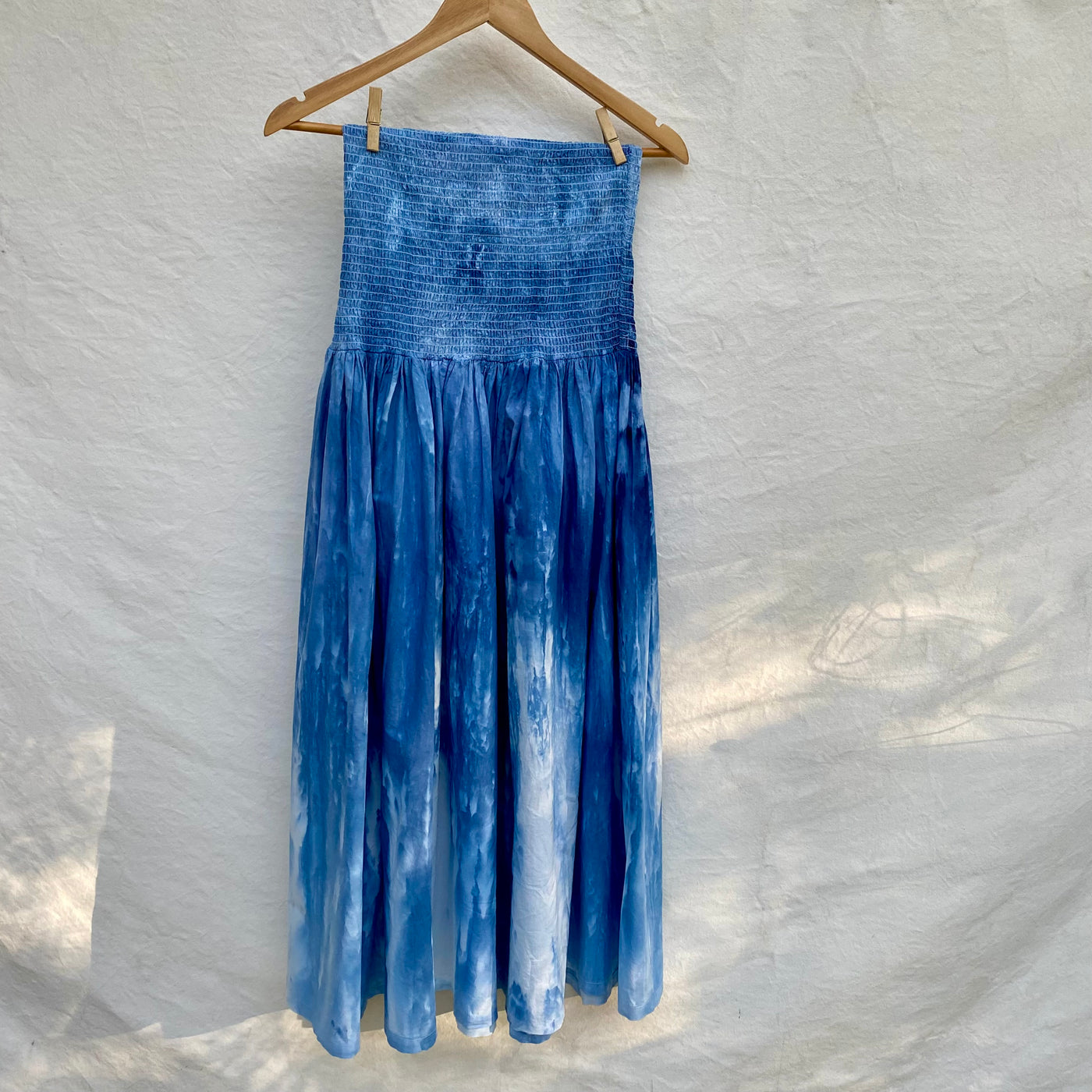 Medium hand dyed sun dress - Indigo