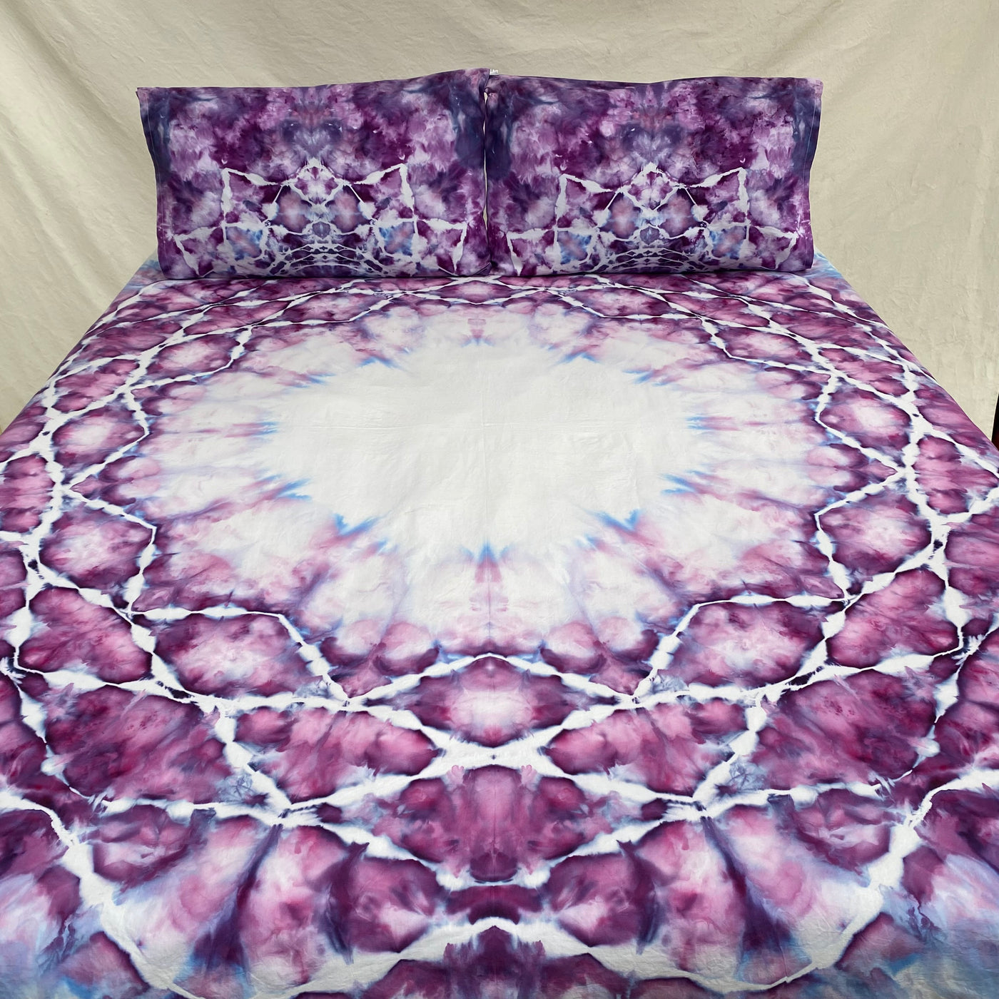 Mandala Ring tie dye Throw Set