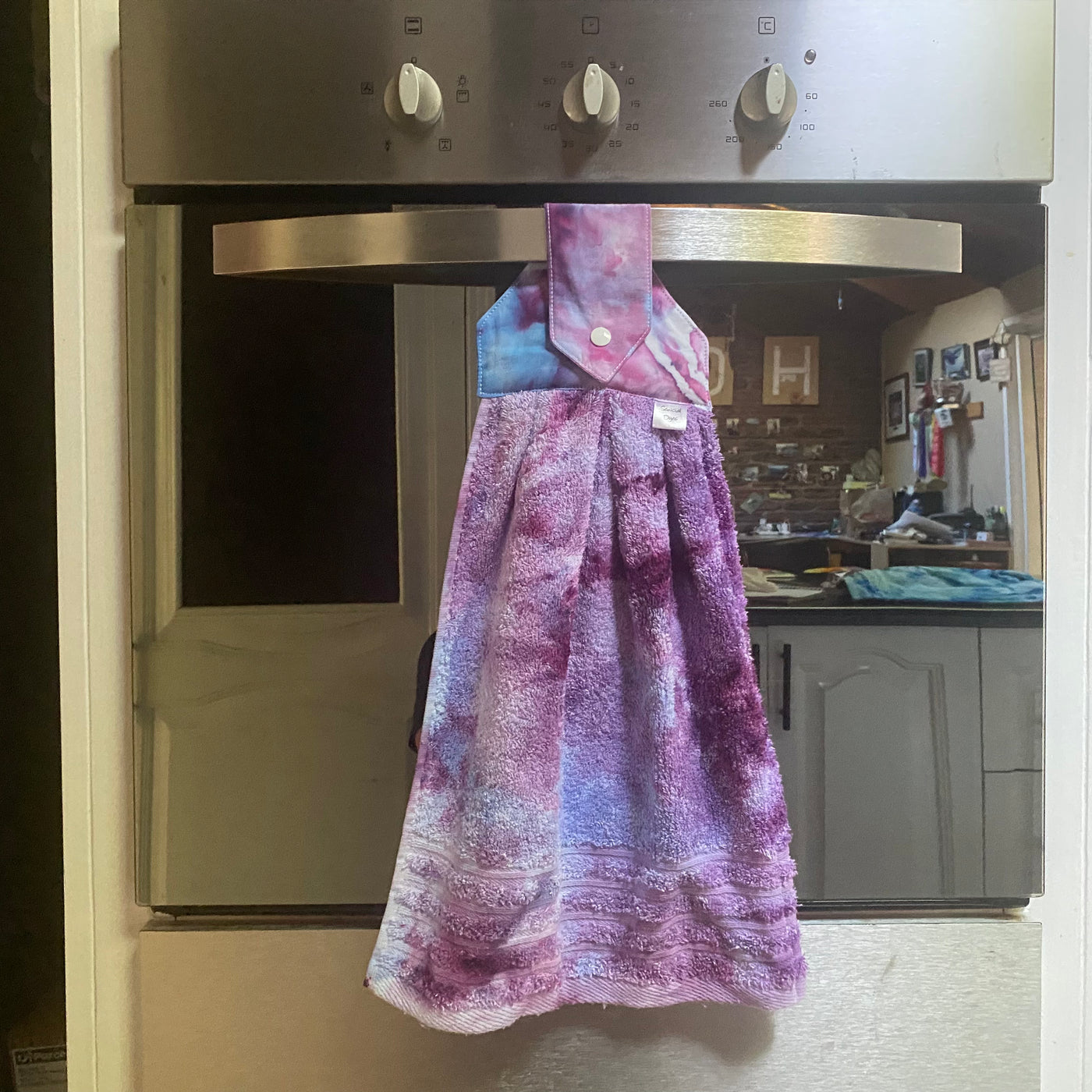 #18 tie dye hanging hand towel